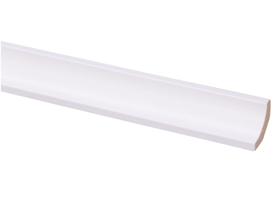 Corniche MDF blanc 22x22mm 260cm