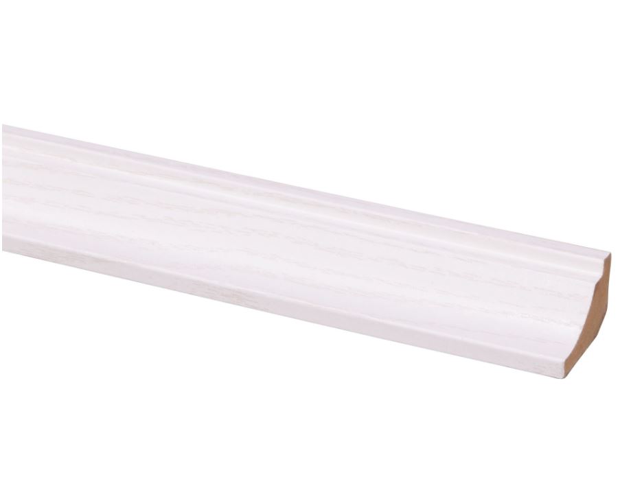 Corniche MDF frêne blanc 22x32mm 260cm