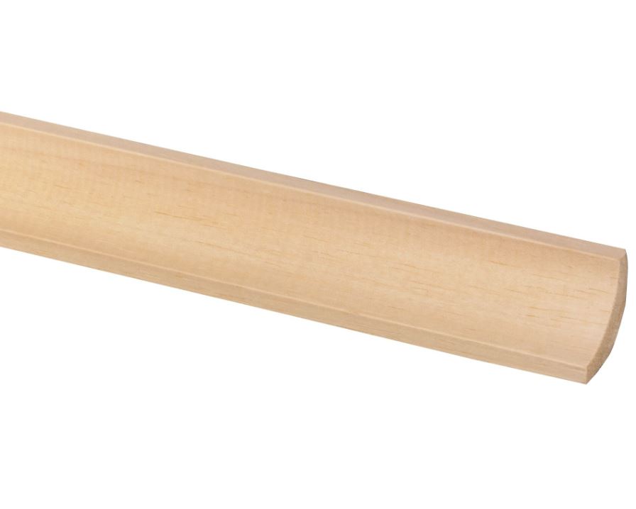 Hollat hardhout wit (2300) 22x22mm 270cm
