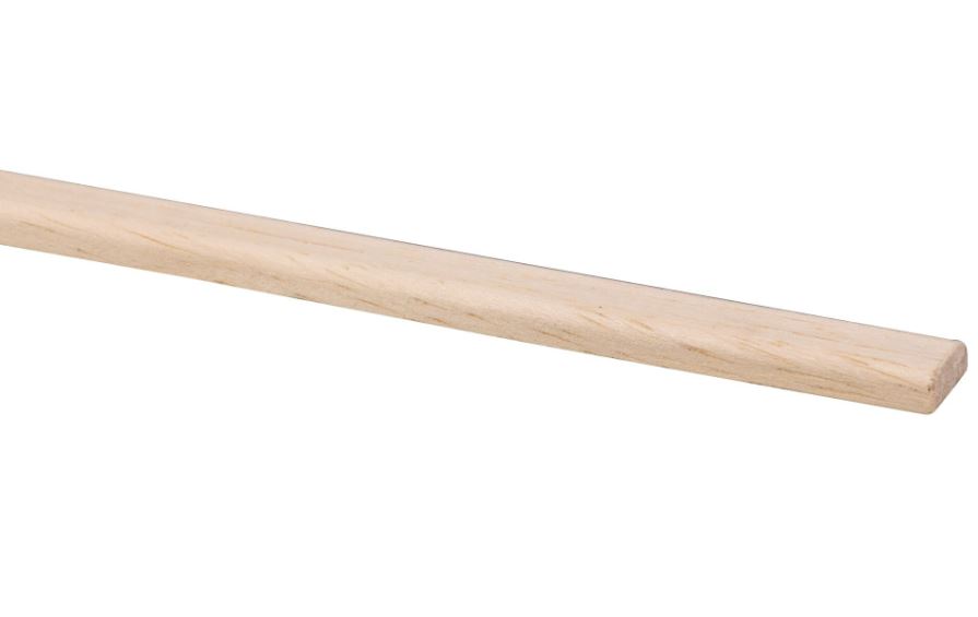 Couvre-joint bois dur blanc marupa 4x12mm 270cm