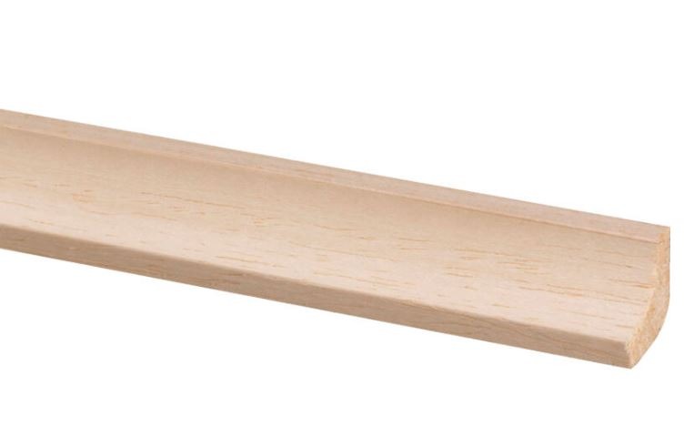 Corniche bois dur blanc marupa (1818) 16x16mm 270cm