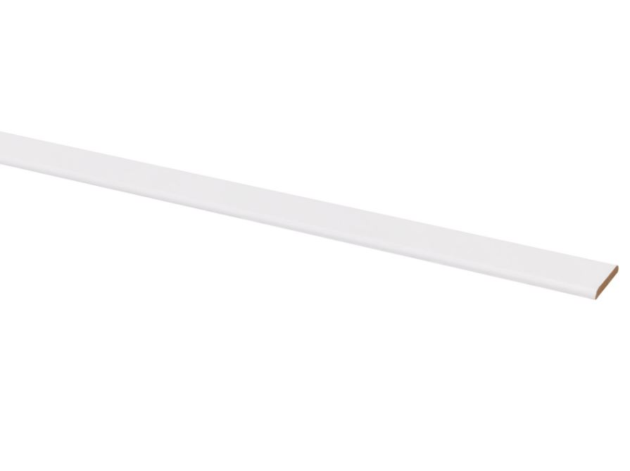 Couvre-joint MDF blanc adhésif 4x30mm 260cm