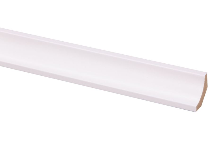 Corniche MDF blanc adhésif 22x22mm 260cm