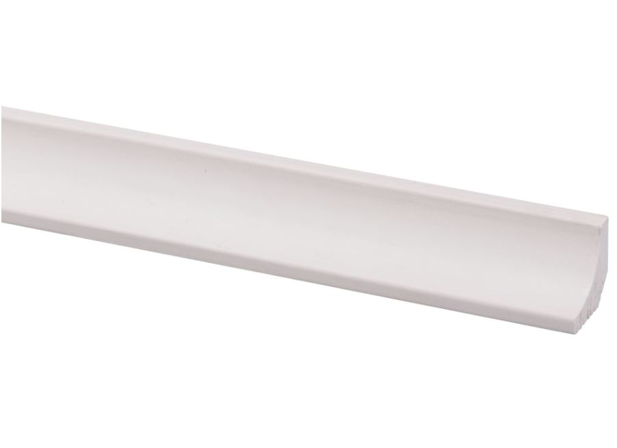 Corniche pin prépeint blanc 22x22mm 270cm