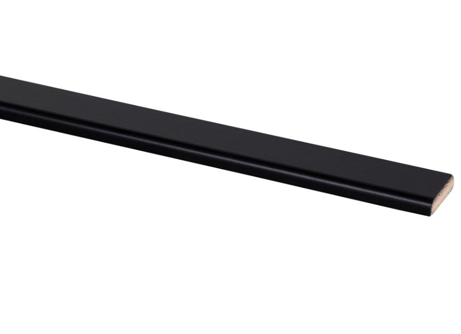 Couvre-joint pin laqué noir 5x22mm 270cm