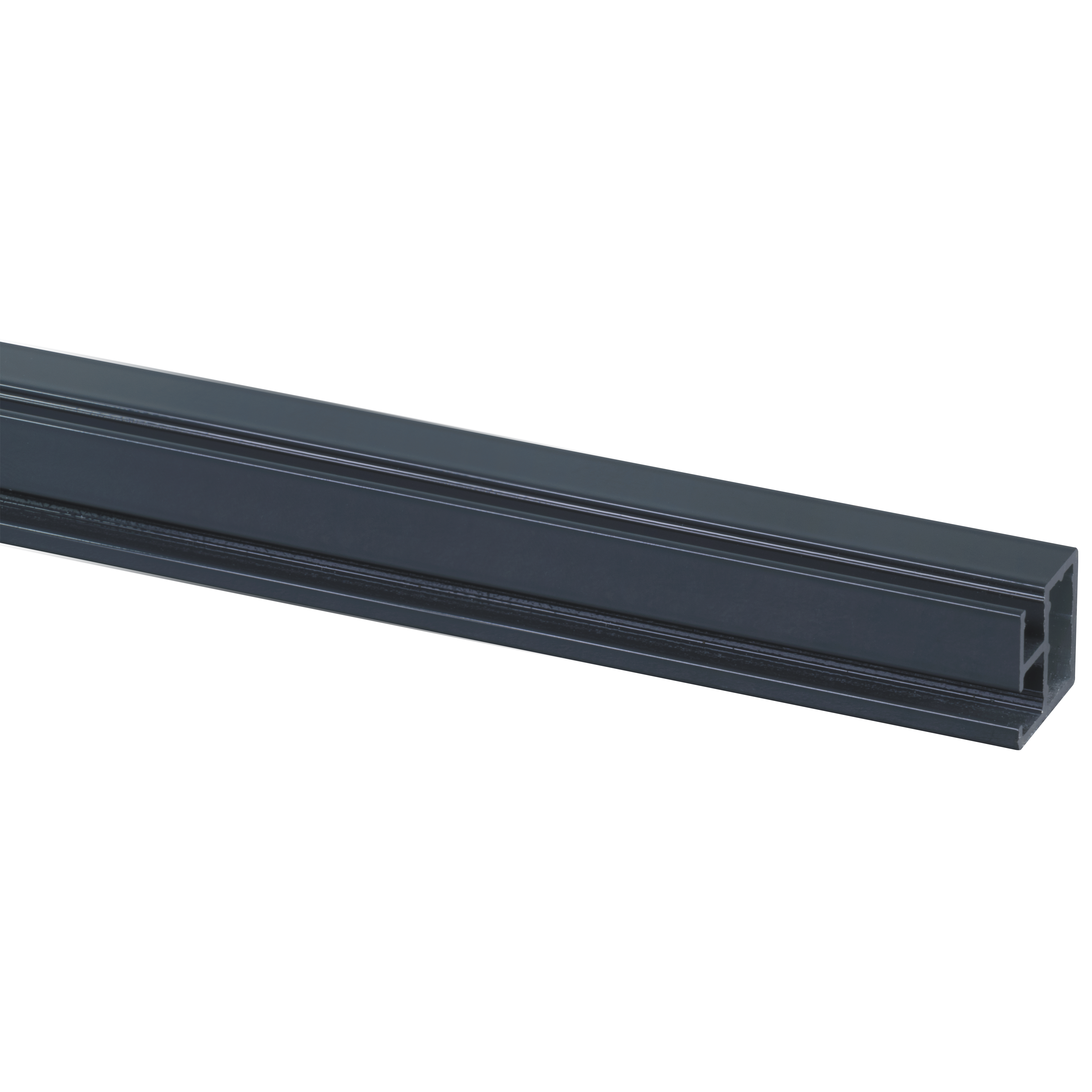 Voorzetprofiel voor hor 17x17mm 150cm antraciet