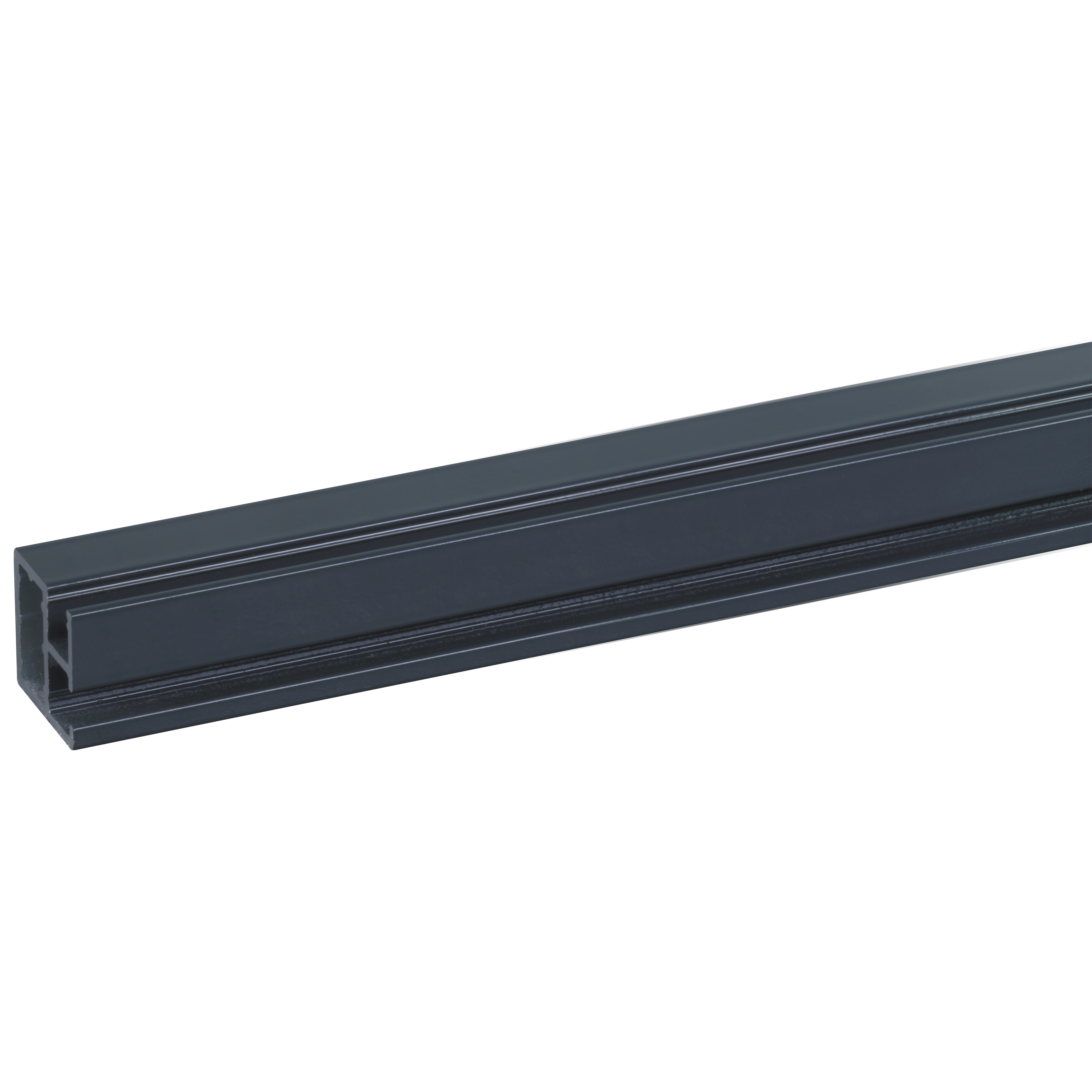 Voorzetprofiel voor hor 17x17mm 200cm antraciet