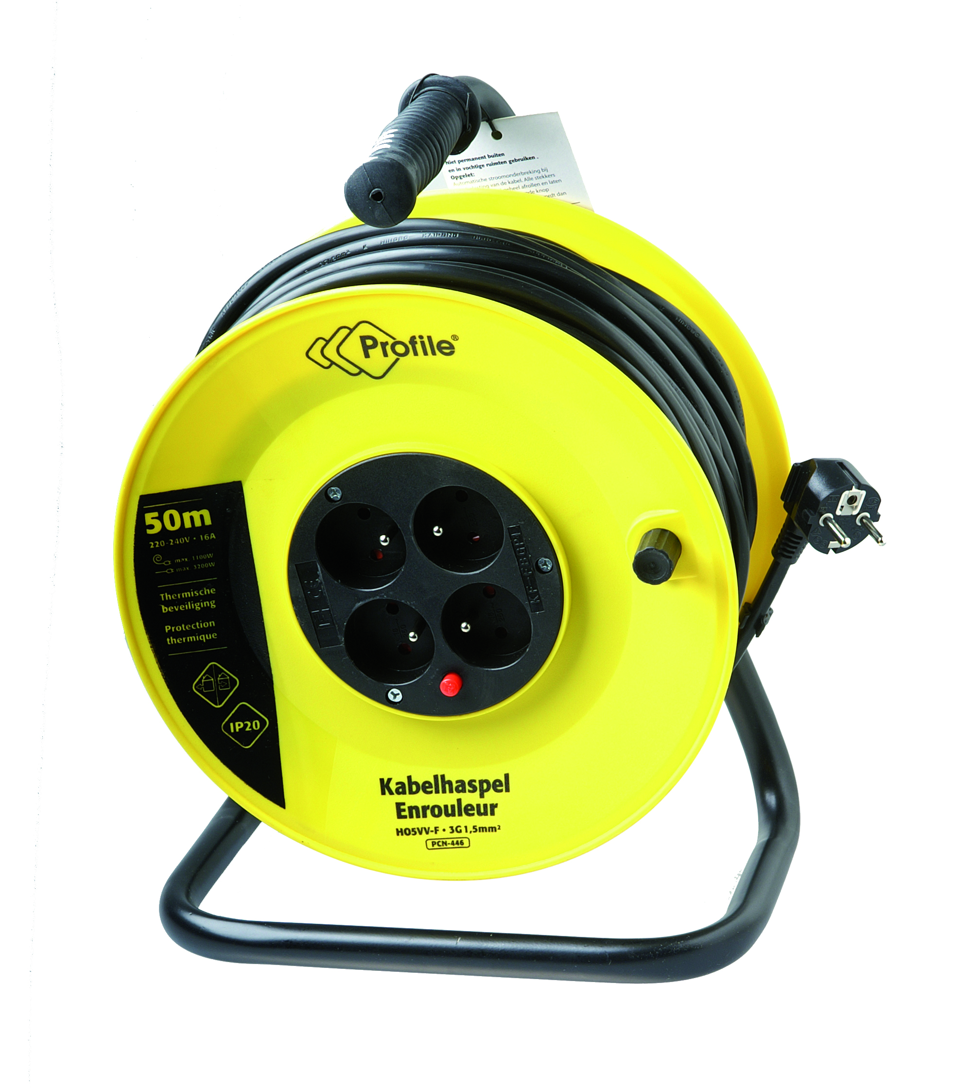 KABELHASPEL 3G1.5 PVC 50M