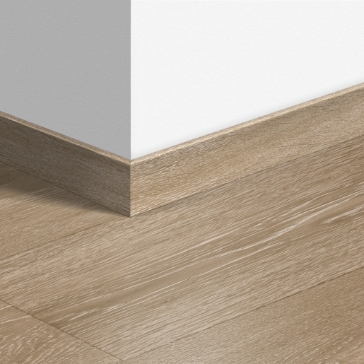 Quick-Step sol stratifié - Plinthe standard 3555 Chêne de la Vallée marron clair - Pack 6 pièces