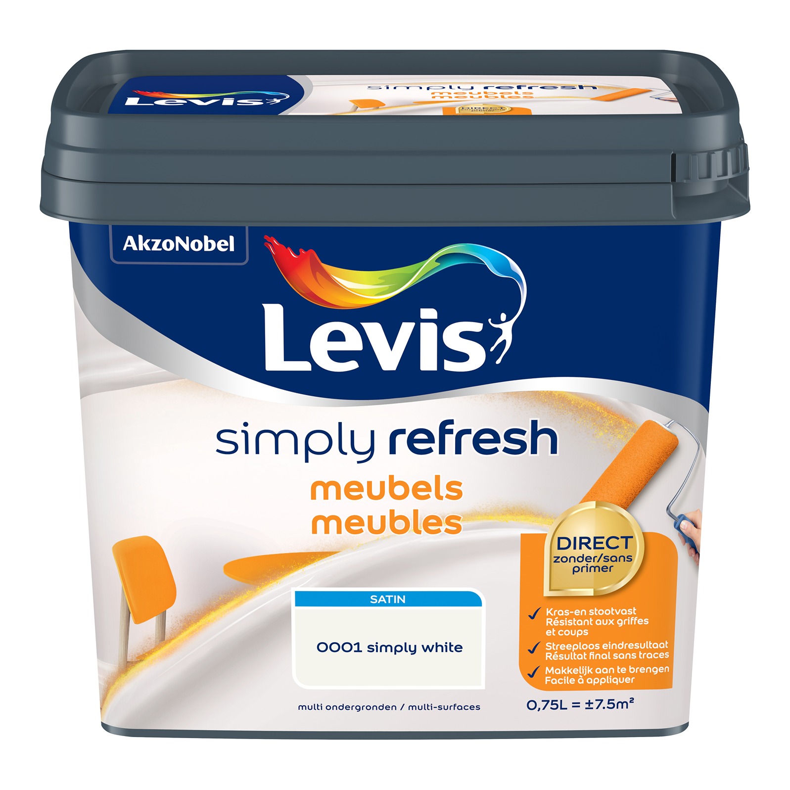 Levis Simply Refresh Meubels Satin 0.75l White 