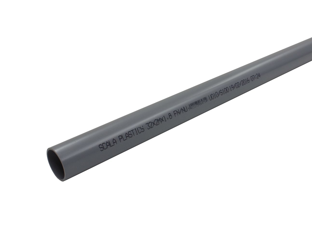 Tuyau sanitair Ø32mm gris 1.8mm 4m