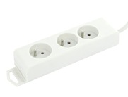 Profile 3v stopcontact+3m wit 