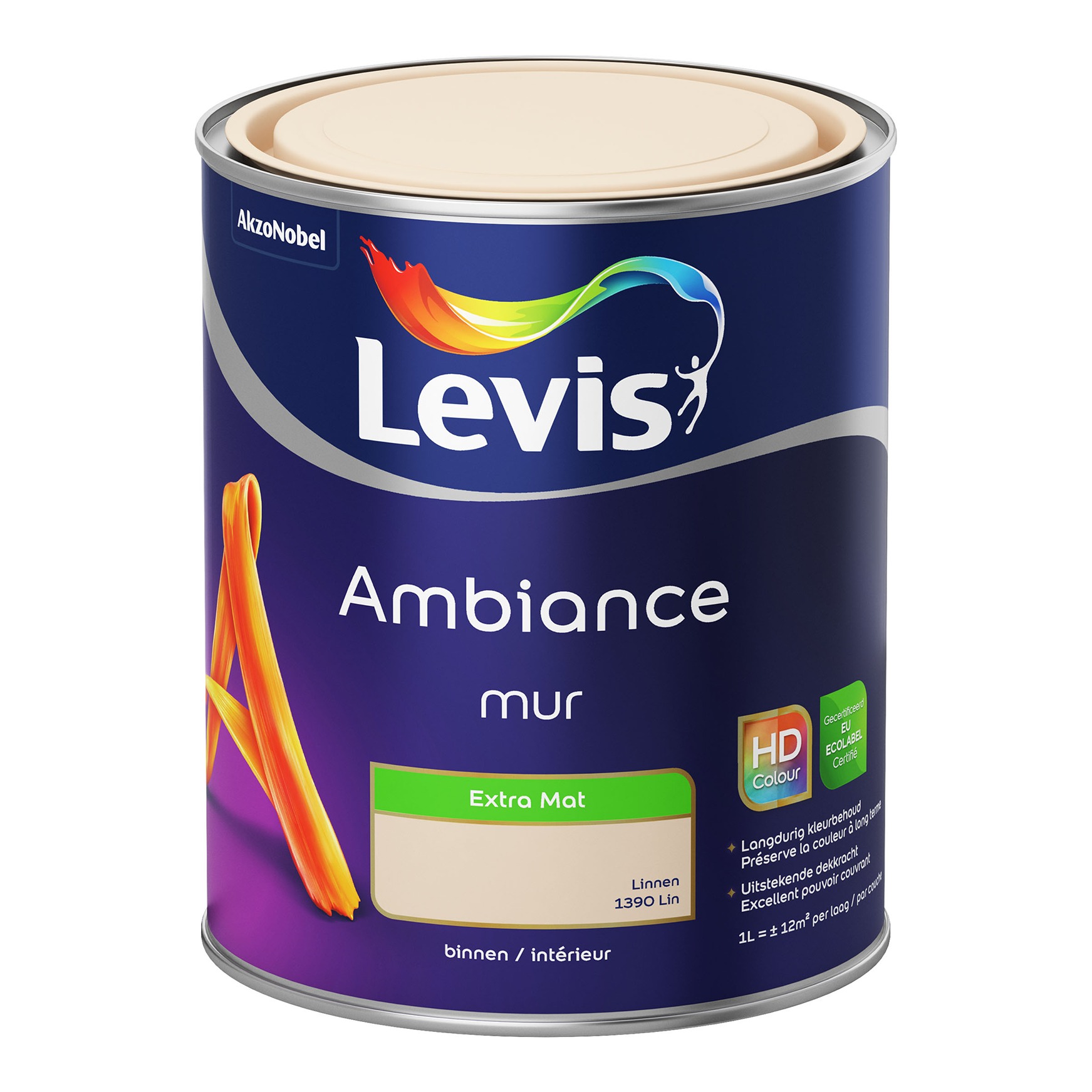 Levis Ambiance Mur Extra Mat 1l Linnen