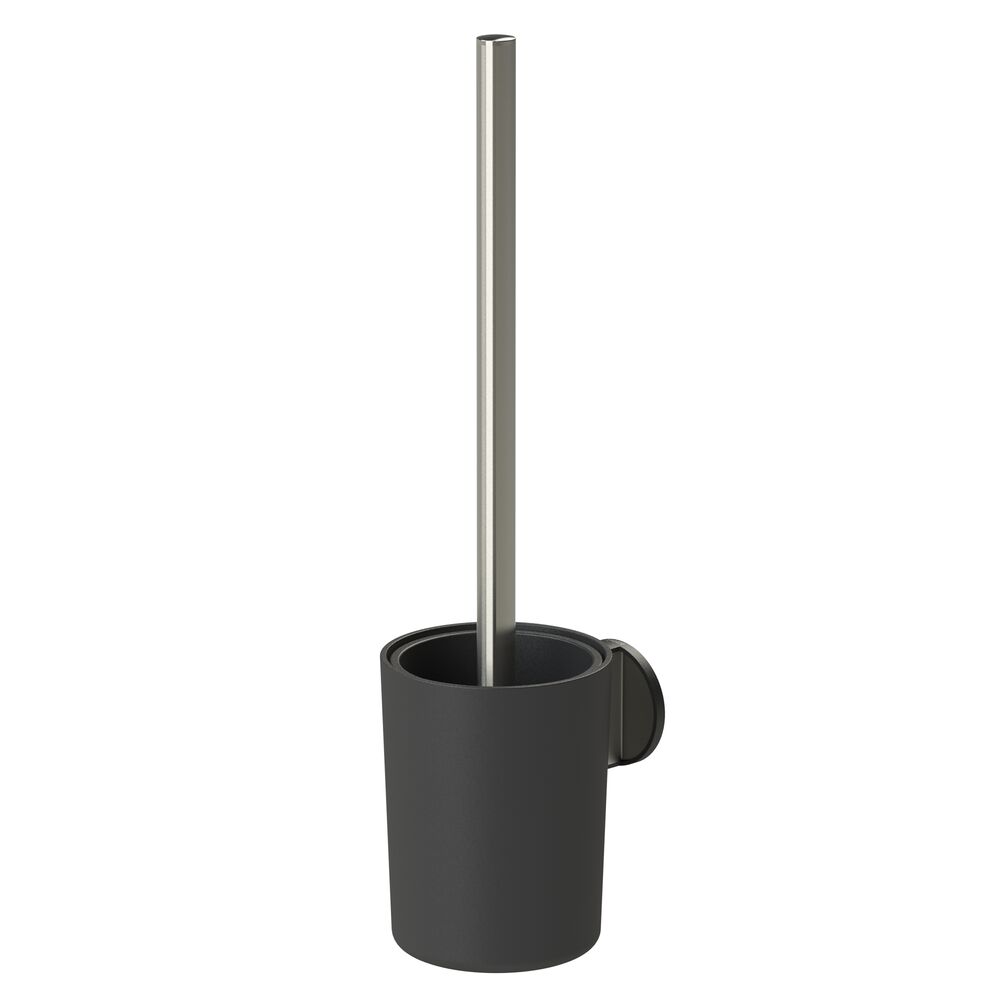Tiger Tune Brosse WC avec support Acier inoxydable brossé / Noir