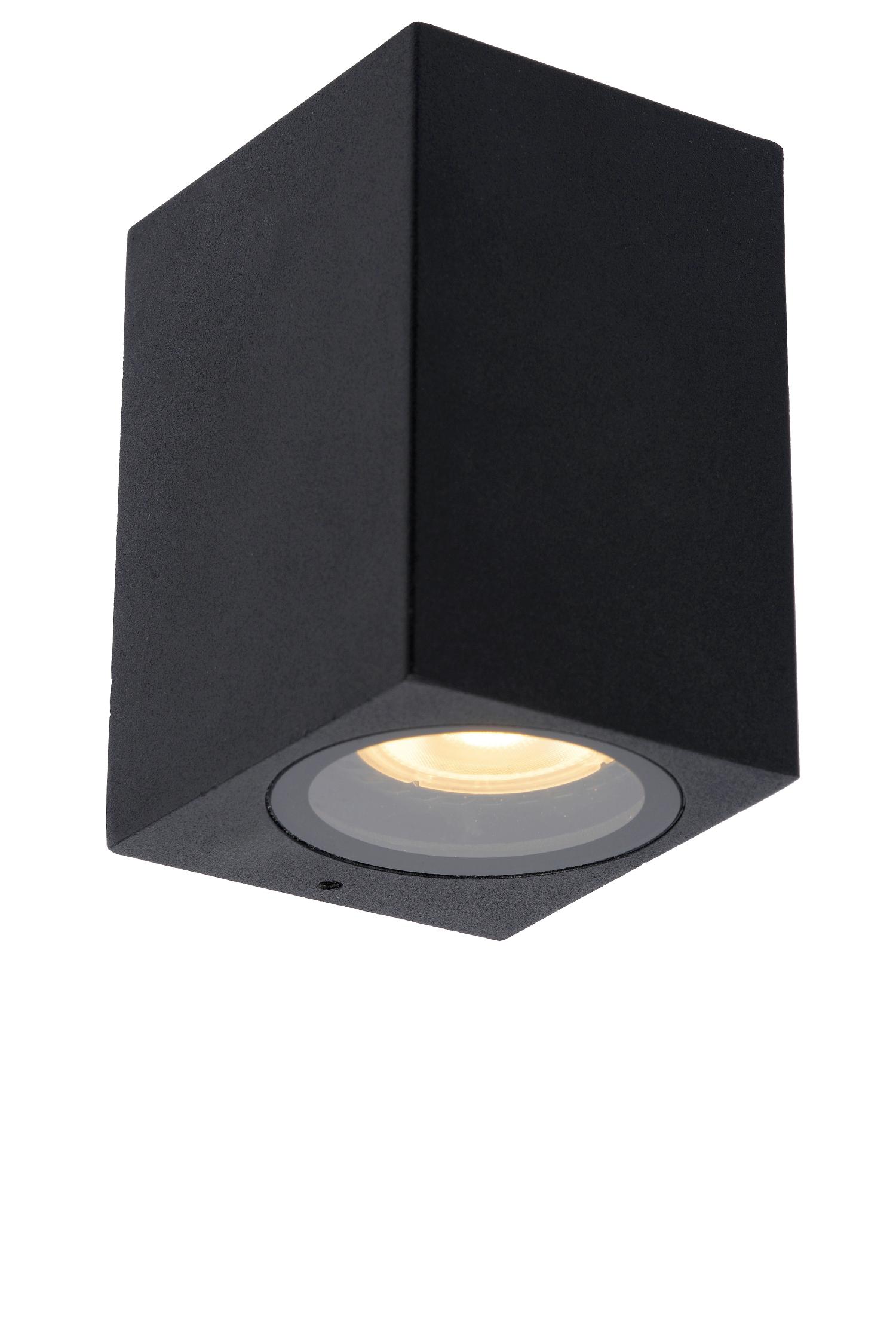 Lucide ZARO - Spot mural Extérieur - 1xGU10 - IP44 - Noir