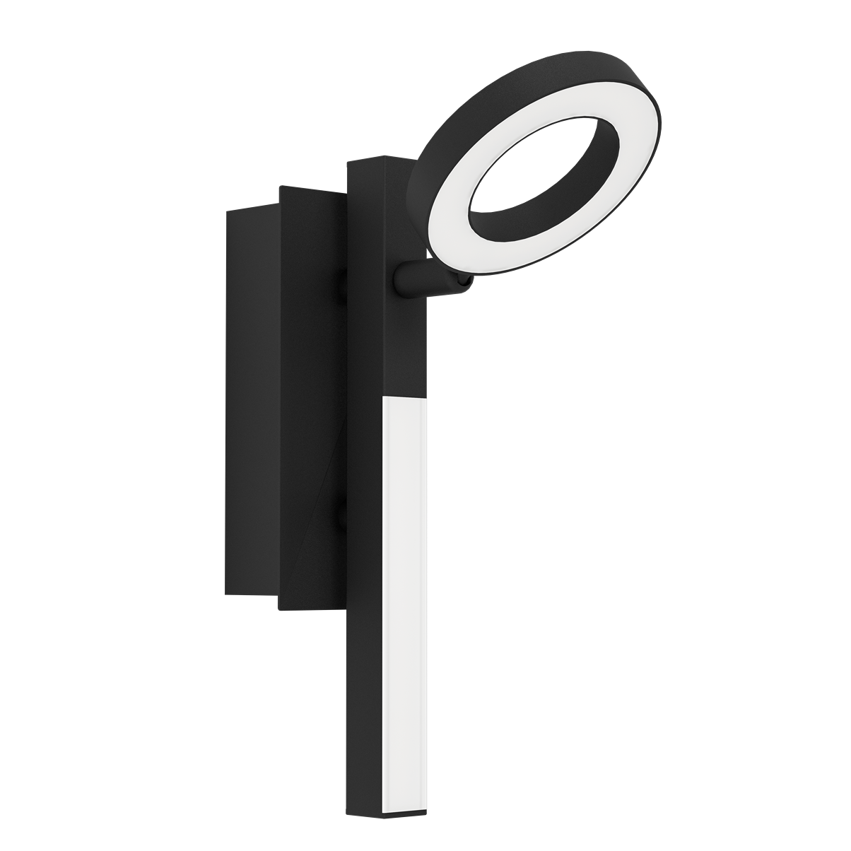 Cardillio 2 lampe murale 1x3.2W aluminium acier noir