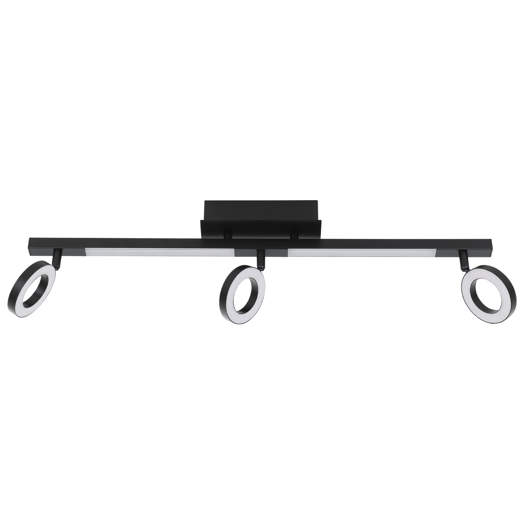 Cardillio 2 plafonnier 3x3.2W aluminium acier noir