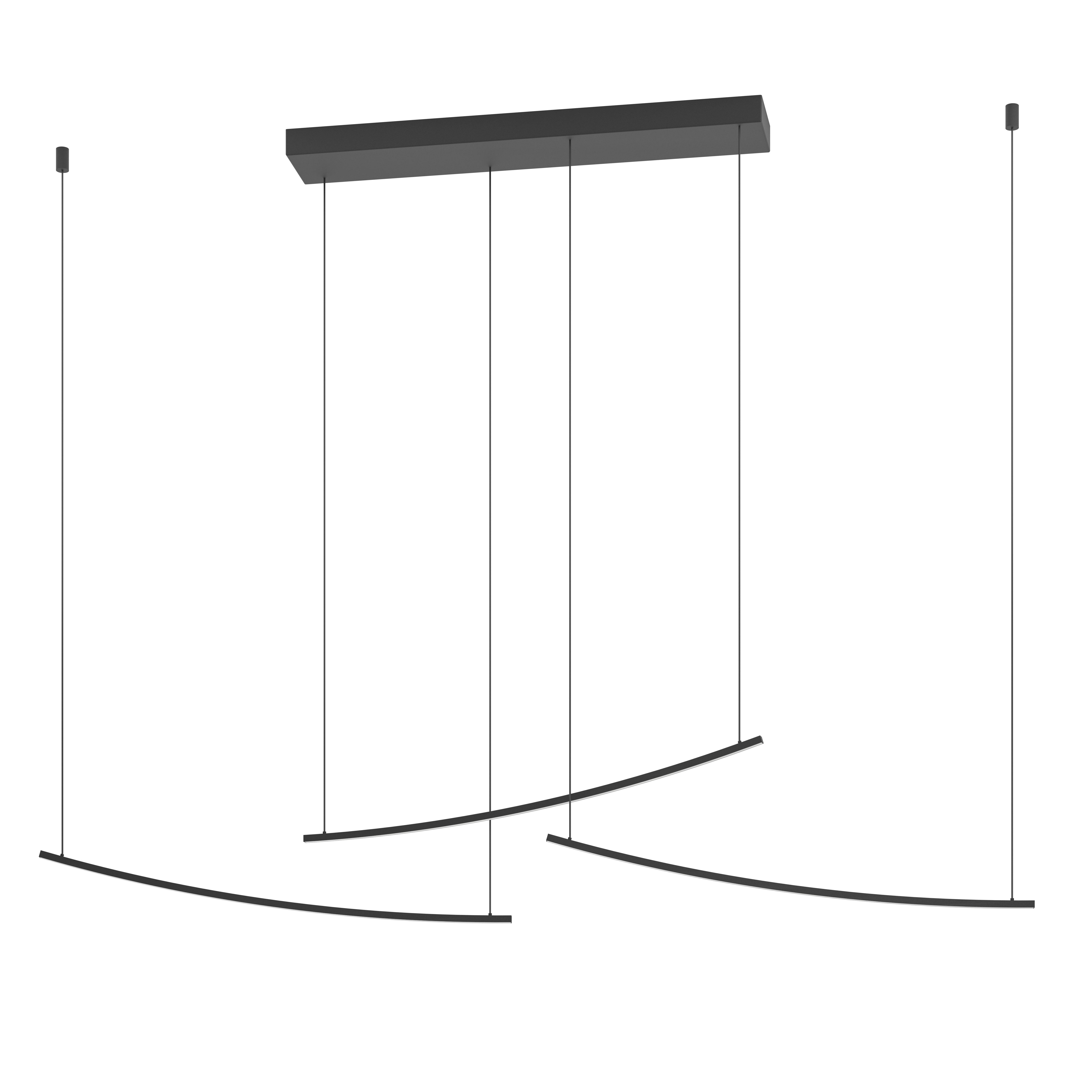 Villeggi Hanglamp Zwart 122cm Dimbaar - Tunable white