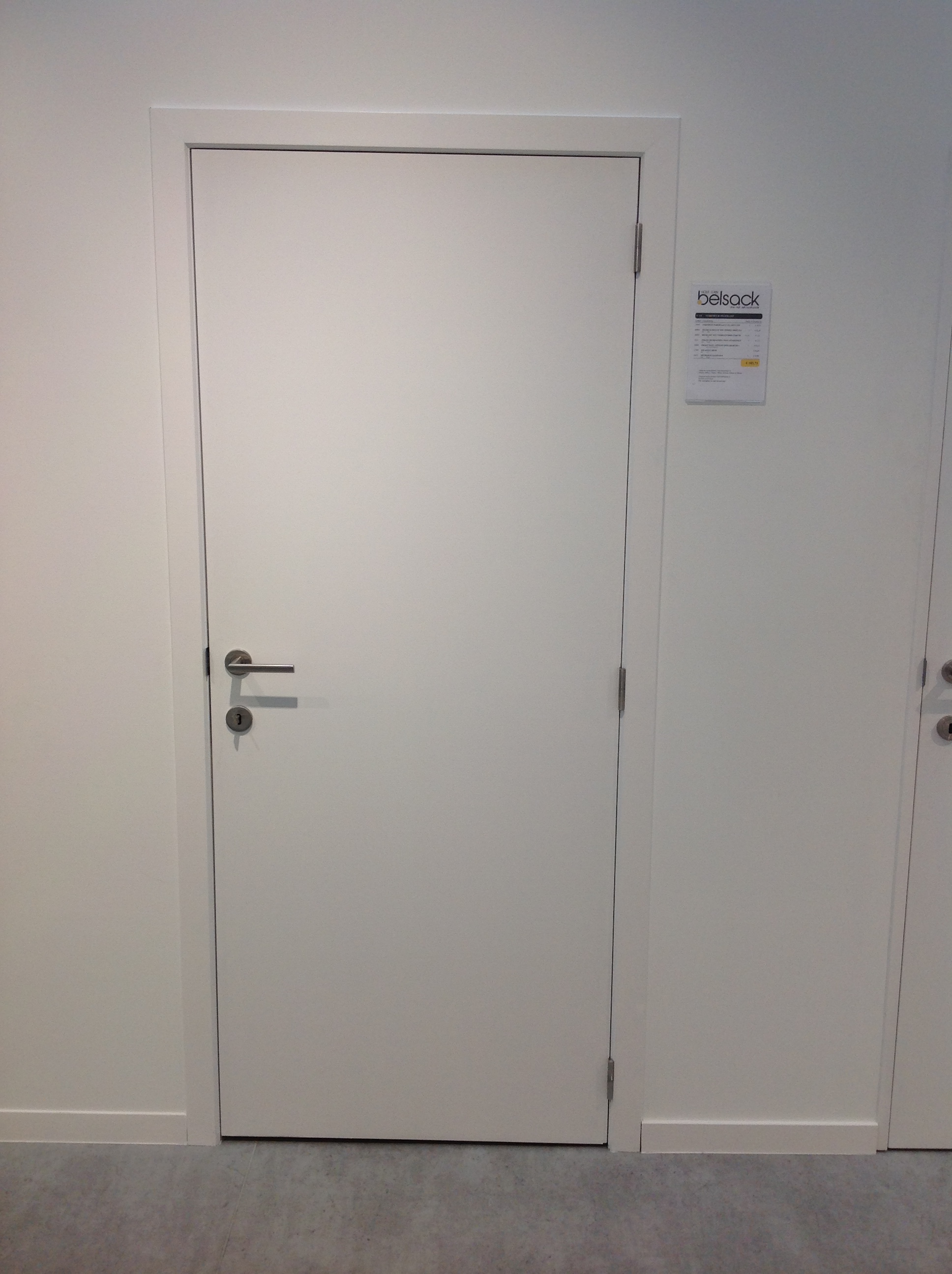 Verfdeur cellenrooster gefreesd 2015x780mm rechts