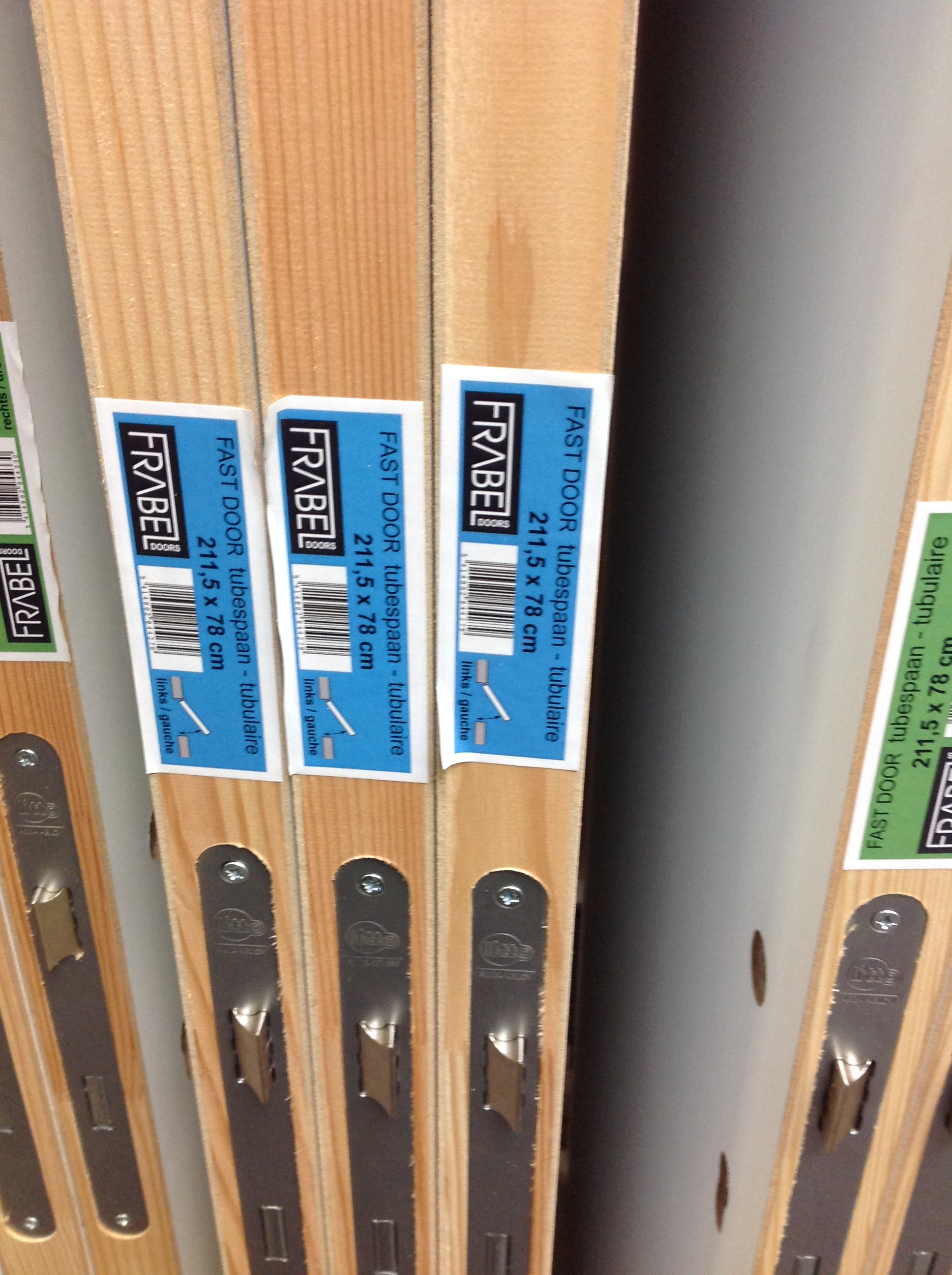 Verfdeur tubespaan gefreesd 2115x830mm links