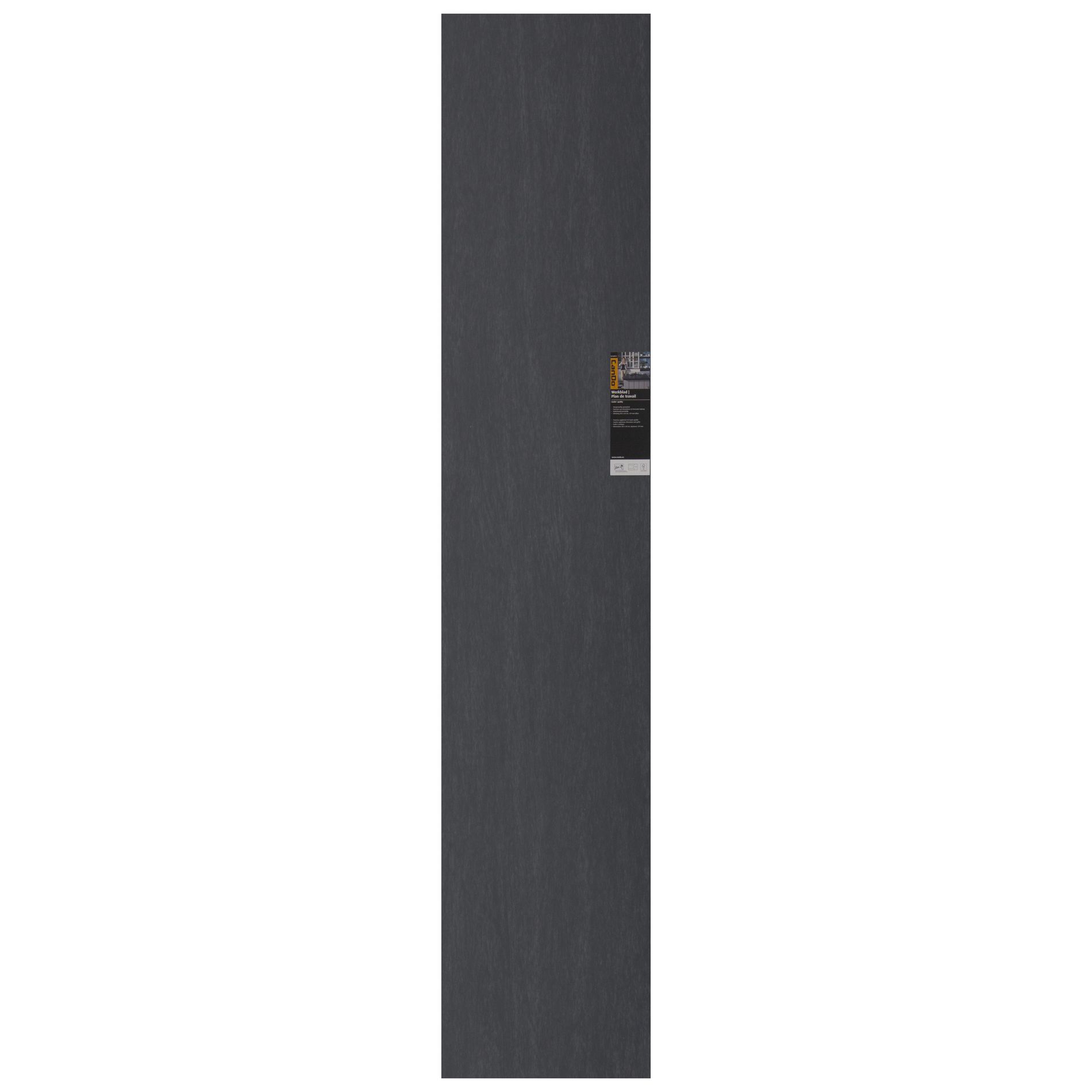 Cando plan de travail marbre noir 182 x 60cm - 29mm (PEFC)