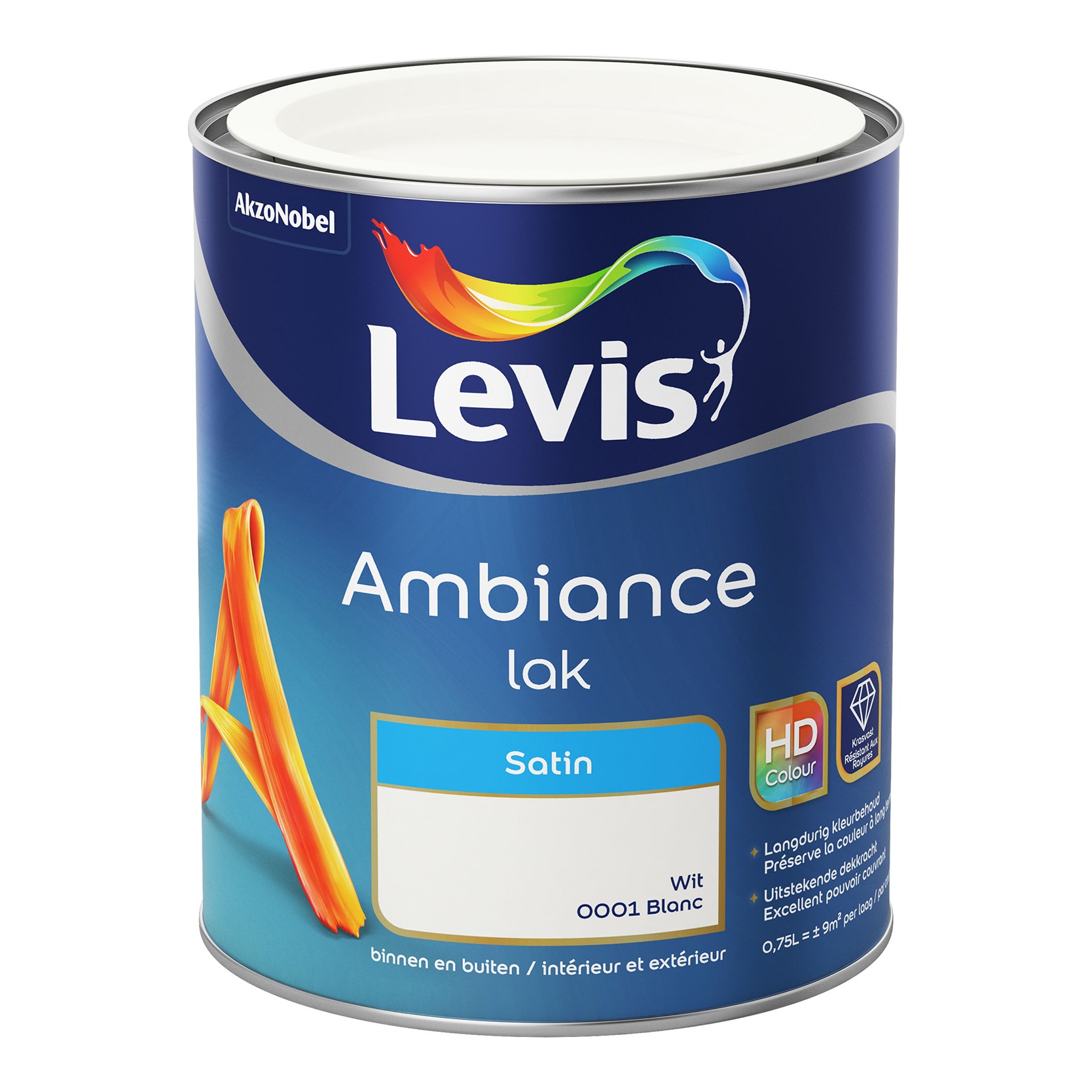 Levis Ambiance Lak Satin 0.75l Blanc