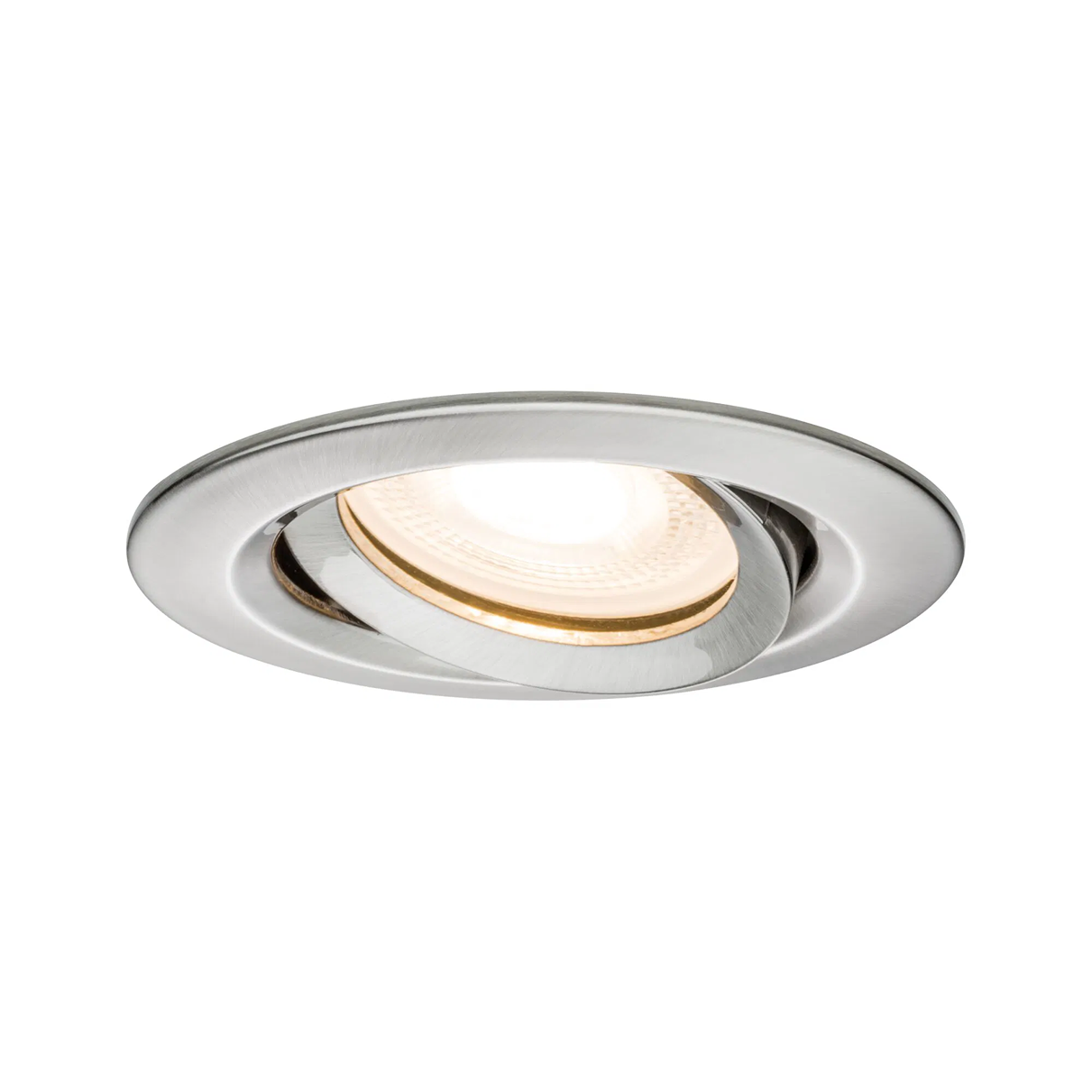Paulmann Spot encastré Nova Plus orientable/dimmable rond 93mm acier brossé