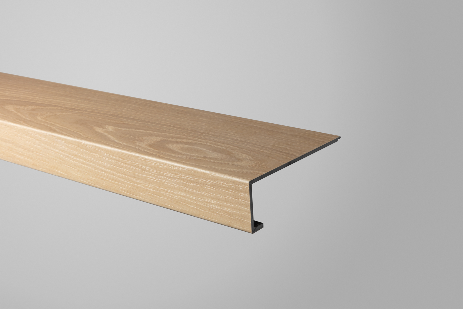 Floorify profil d'escalier avec nez de marche planche longue C025 Honey 1500x150x54mm