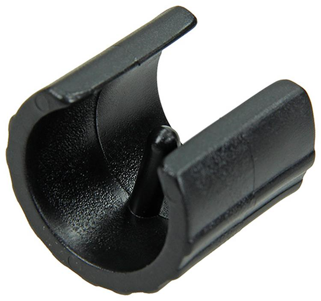 Buisdop kunststof zwart Ø25mm (4 stuks)