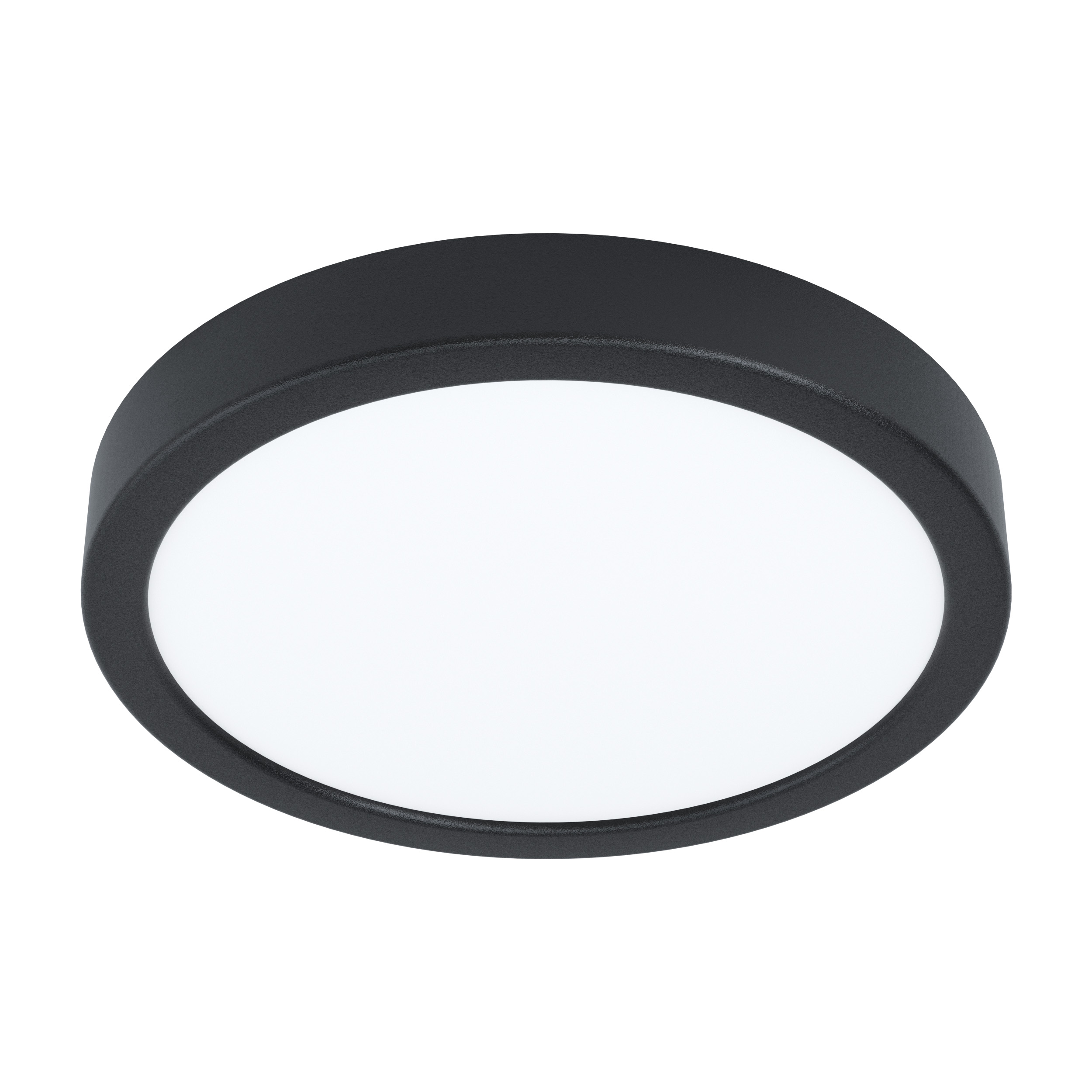 Fueva 5 plafonnier LED rond Ø210mm noir 4000k