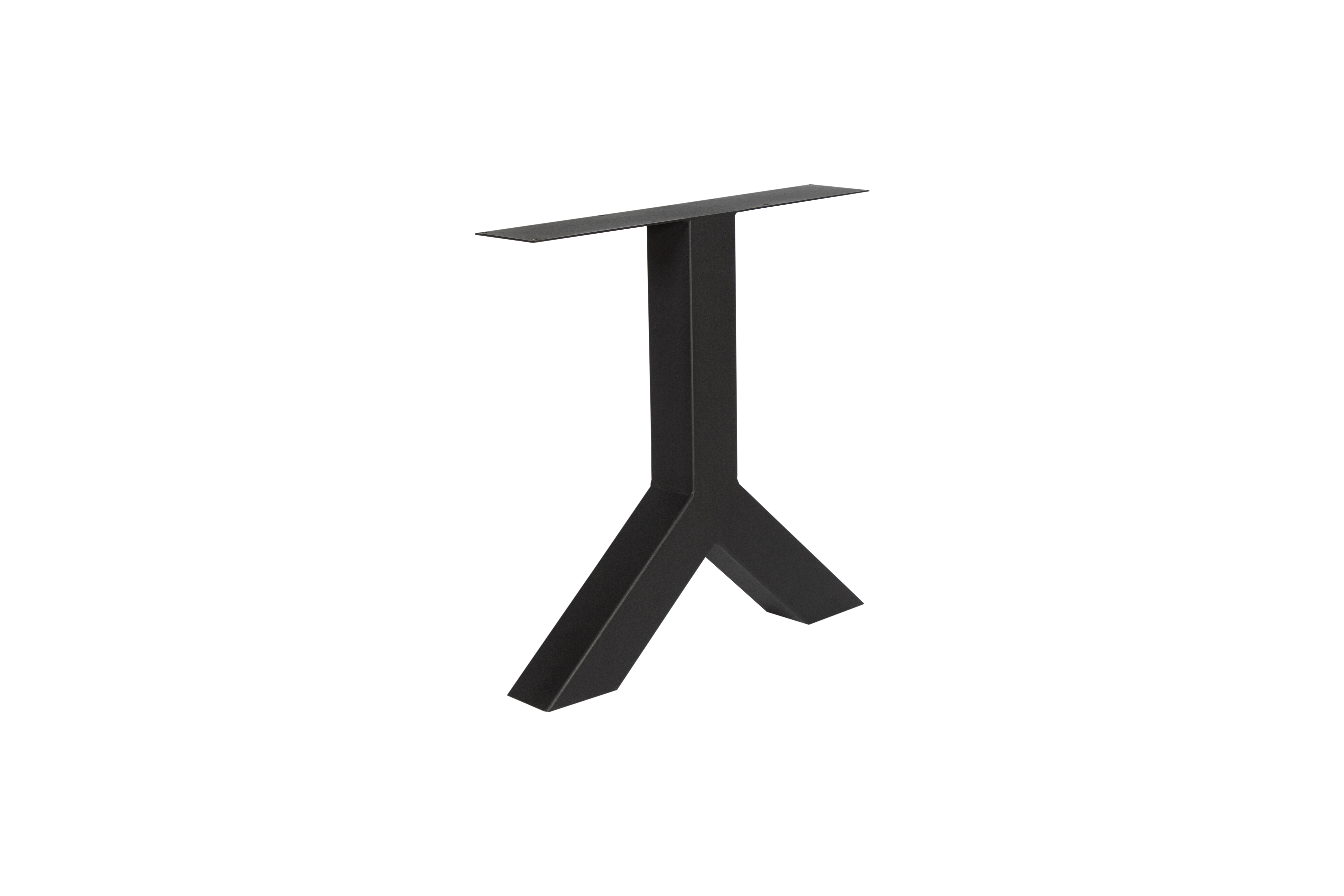 Pied de table modèle Y - H71 B80cm profil 100x100mm noir (RAL9005)
