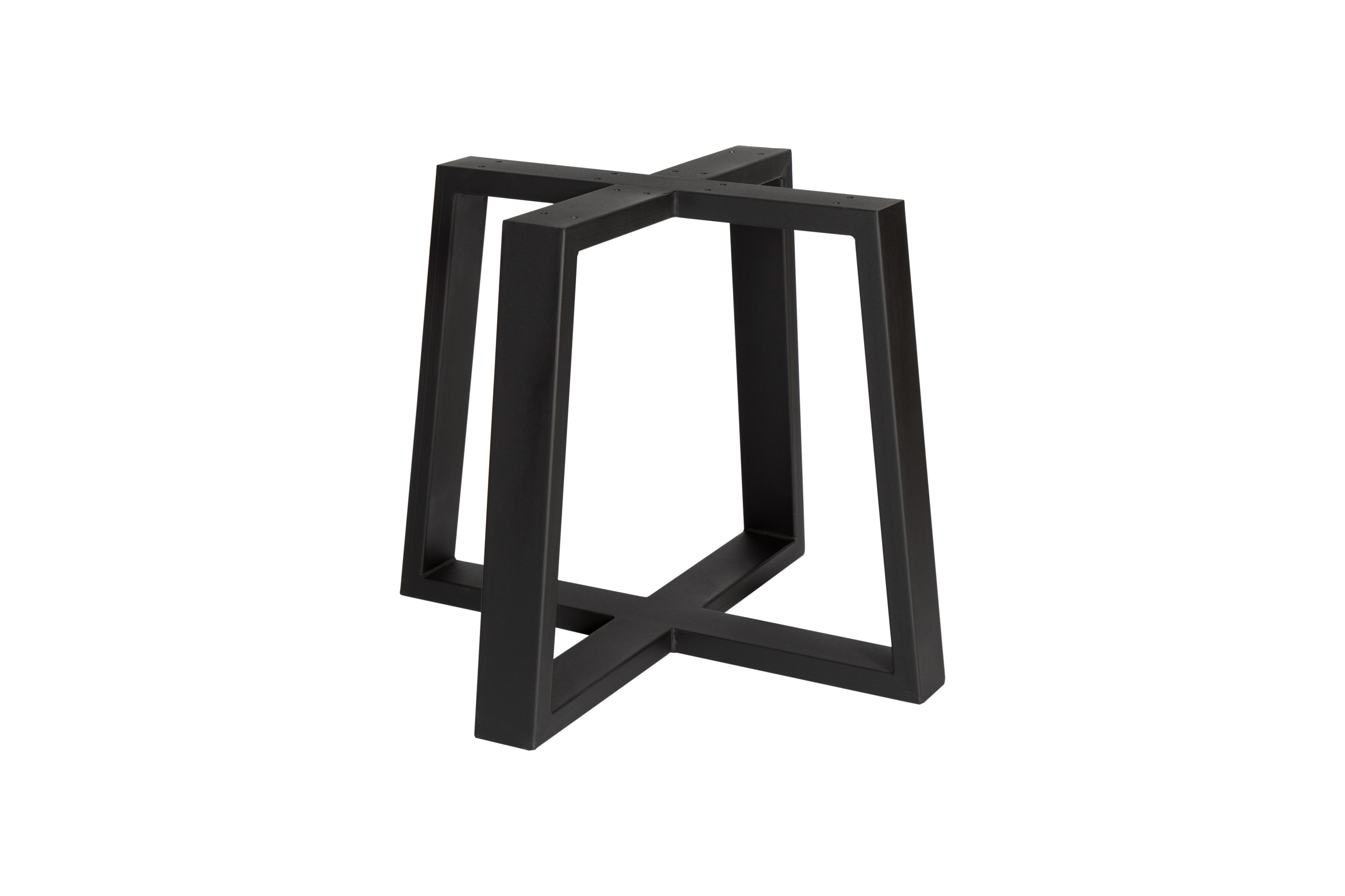 Pied de table modèle U Trapezium Mixer - H71 B74-90cm profil 40x100mm noir (RAL9005)