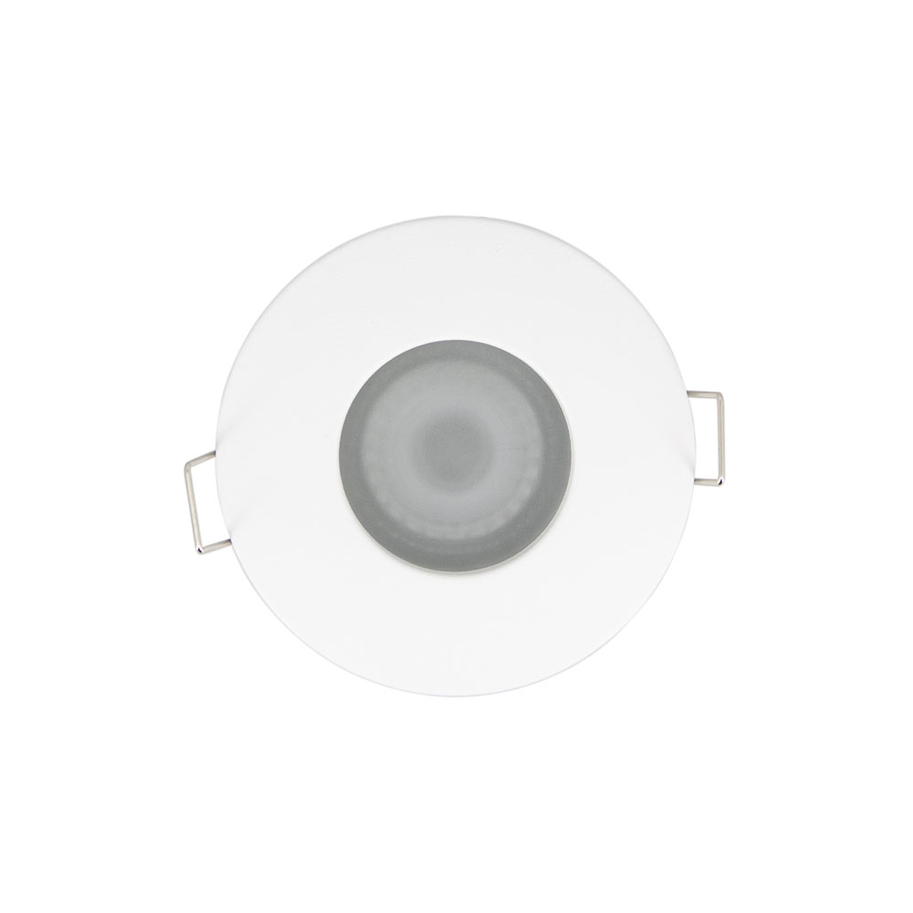 Xanlite LED inbouwspot rond zwart aluminium afwerking GU10 - 345 lm (=50W) - IP65 - 4000k neutraal wit licht (lamp inbegrepen)