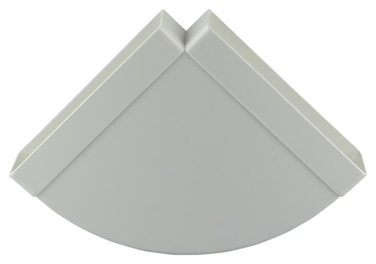 Renson raccord d'angle PVC 90° horizontal 7016 blanc 220x90mm