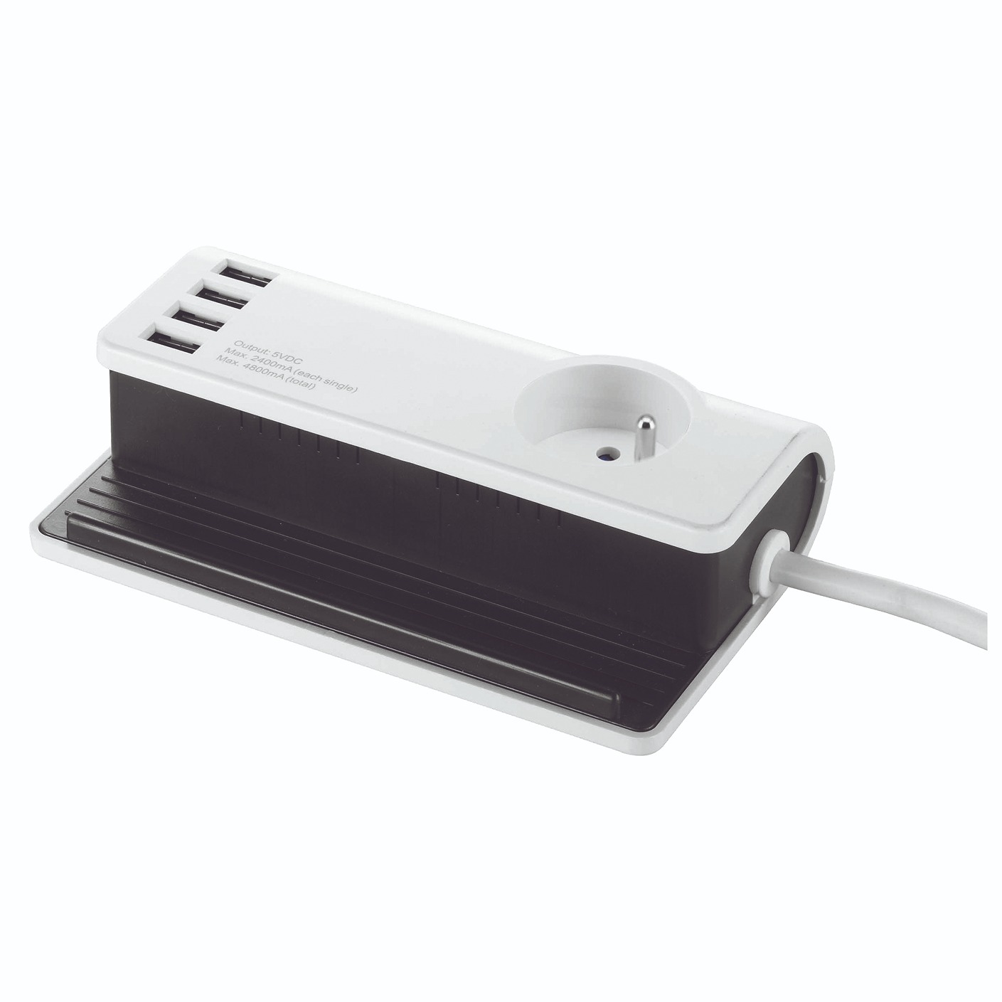 DOORVOERSTEKKER 4XUSB 4.8A