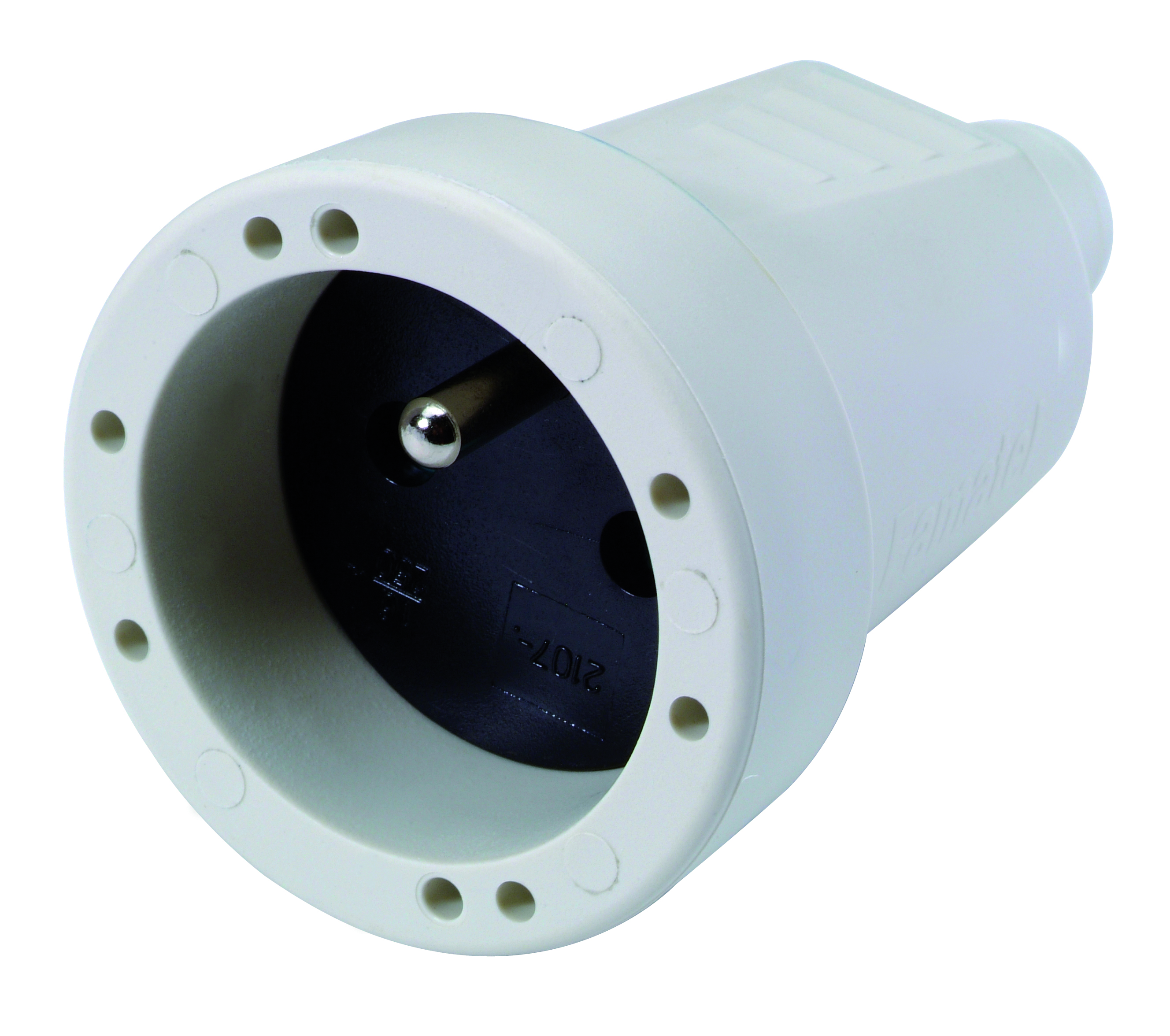TEGENSTEKKER PVC  2P+A WIT