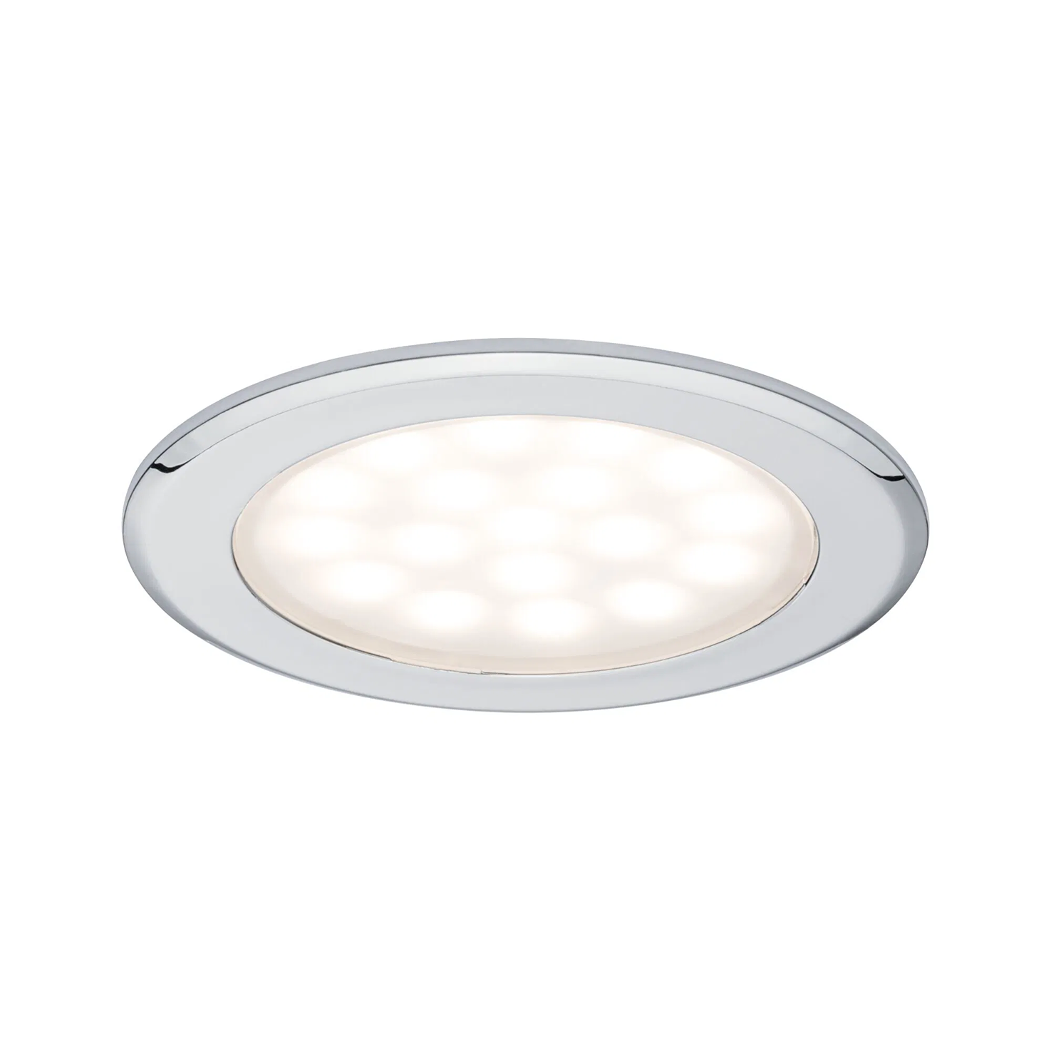 Paulmann Éclairages encastrés LED pour armoire de toilette rond 65mm 2x2,5W chrome