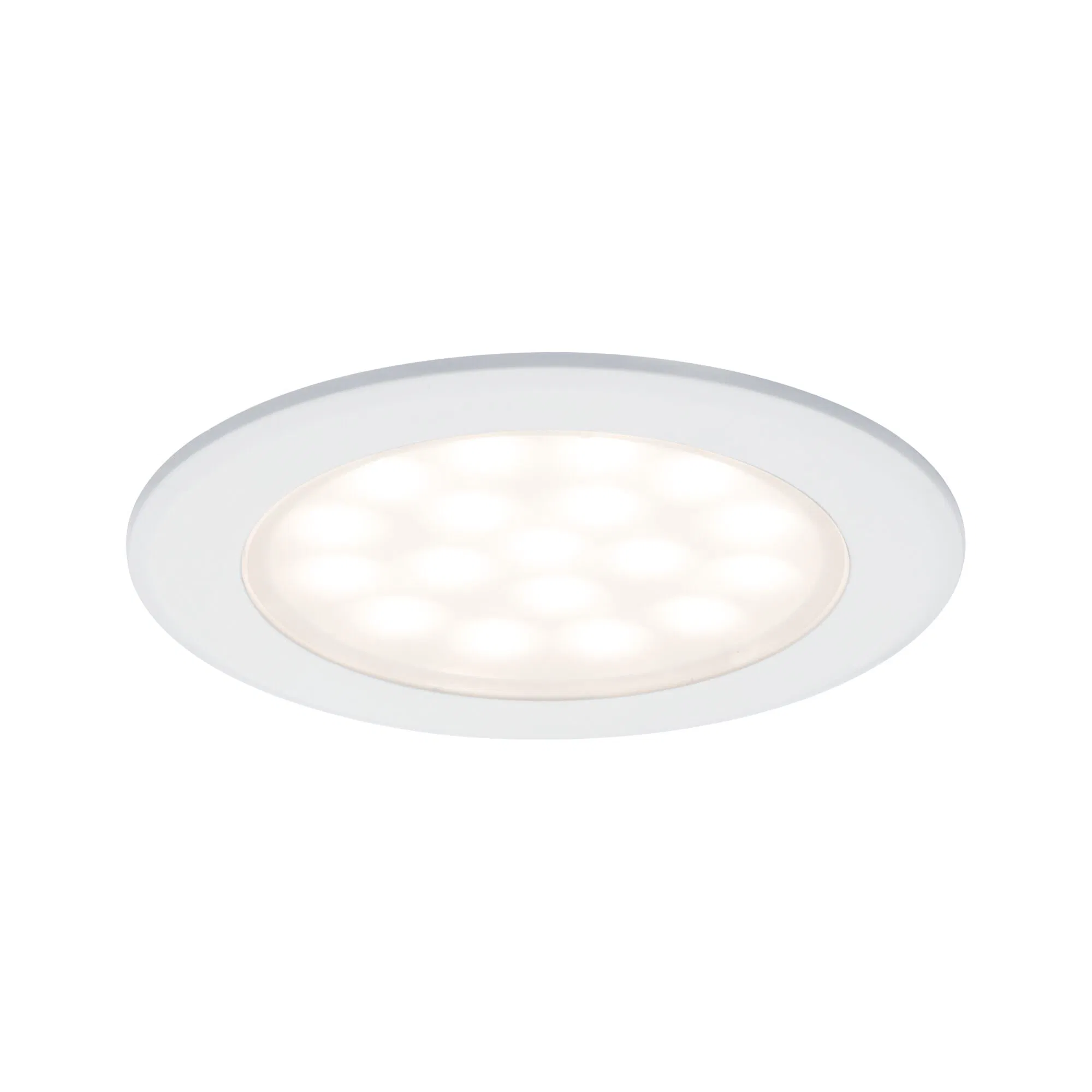 Paulmann Éclairages encastrés LED pour armoire de toilette rond 65mm 2x2,5W blanc dépoli