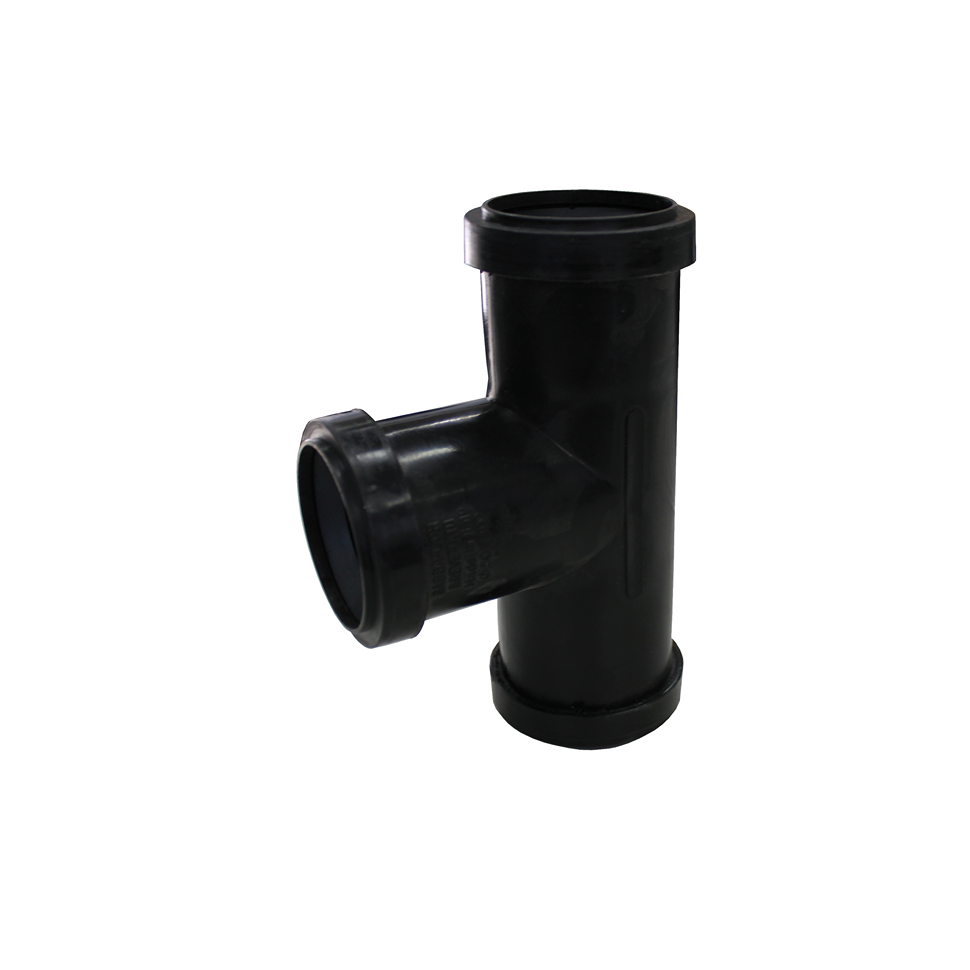 T-sanitaire Øpolypropylène Ø40mm - 87° noir F/F/F