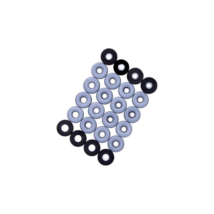 Butoir caoutchouc gris rond Ø23mm (24 pièces)