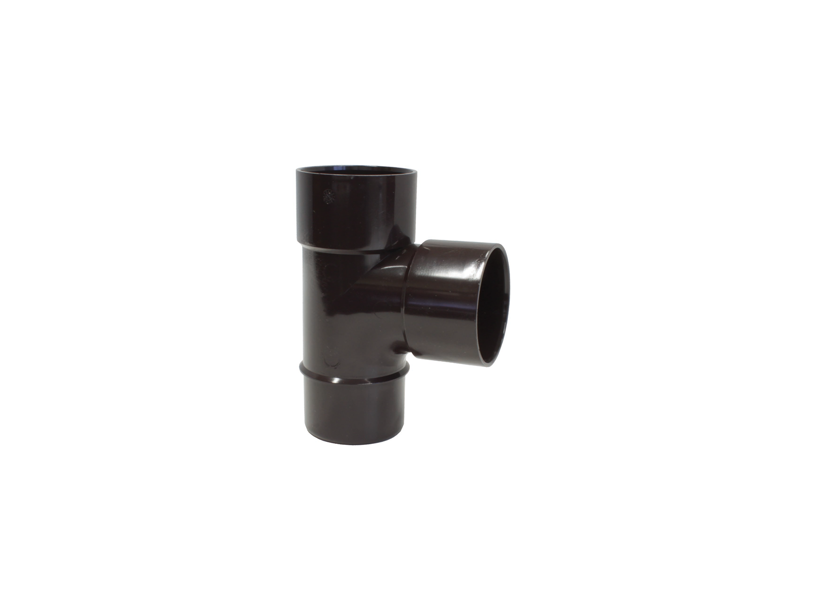 T pour système pluvial brun Ø50mm - 90°