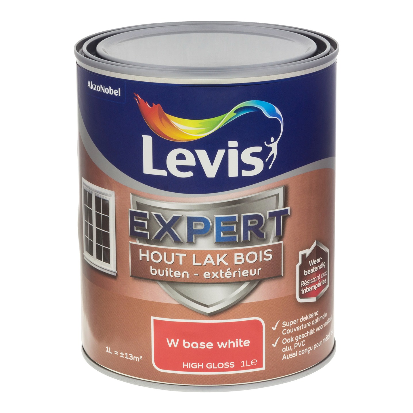 Levis Expert Hout Lak Buiten High Gloss Mix Base W - 1l