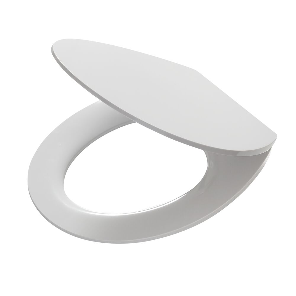 Tiger Blade Abbatant de WC avec couvercle Duroplast Blanc