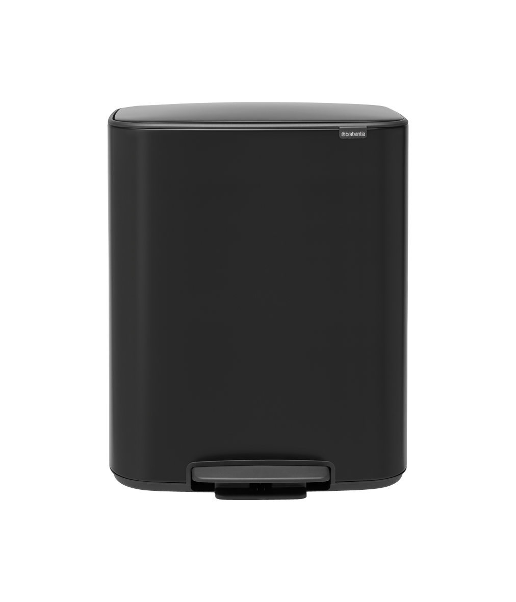 Brabantia poubelle à pédal Bo 2 x 30l matt black