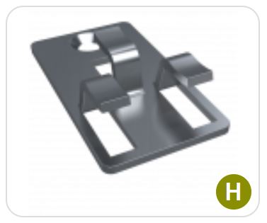 Duofuse terrasse -  Clips simple + vis (100 pièces)