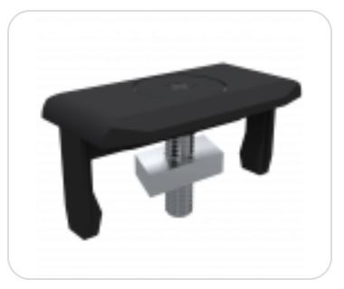 Duofuse terrasse -  Clips synthétiques (vis inox compris) pour construction avec lambourdes en aluminium (100 pièces)