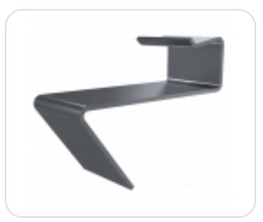Duofuse terrasse -  Clips de début et de fin inox pour construction avec lambourdes en aluminium (25 pièces)