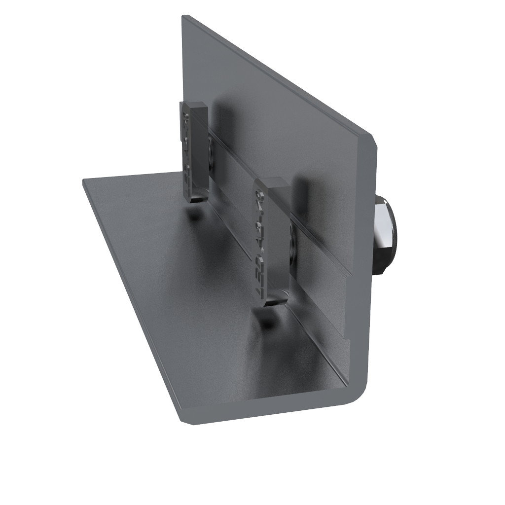 Duofuse terrasse - Pièce de jonction 40x30x3mm pour construction avec lambourdes en aluminium (10 pièces)