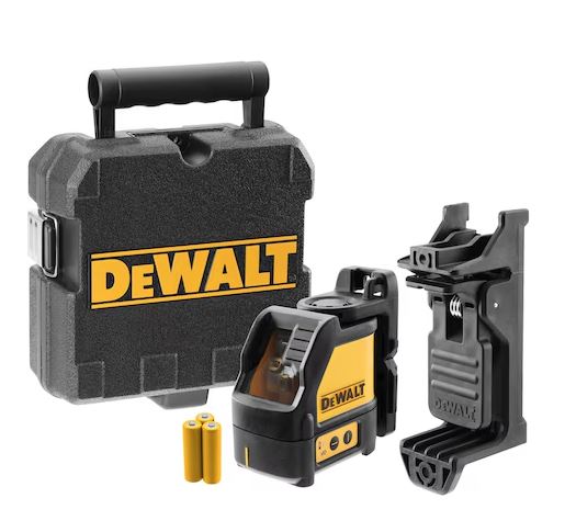 DeWalt zelfnivellerende kruislijnlaser met 2 stralen rood