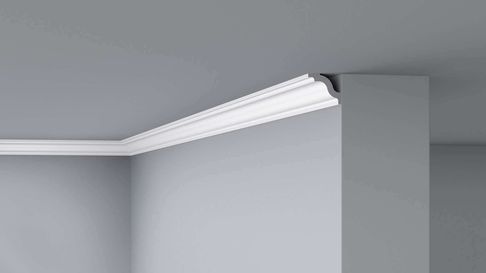 Decoflair Plafondlijst D7 45x45mm 2m 2st